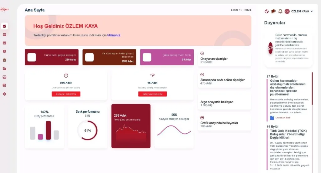 Solen Tedarikci Portali