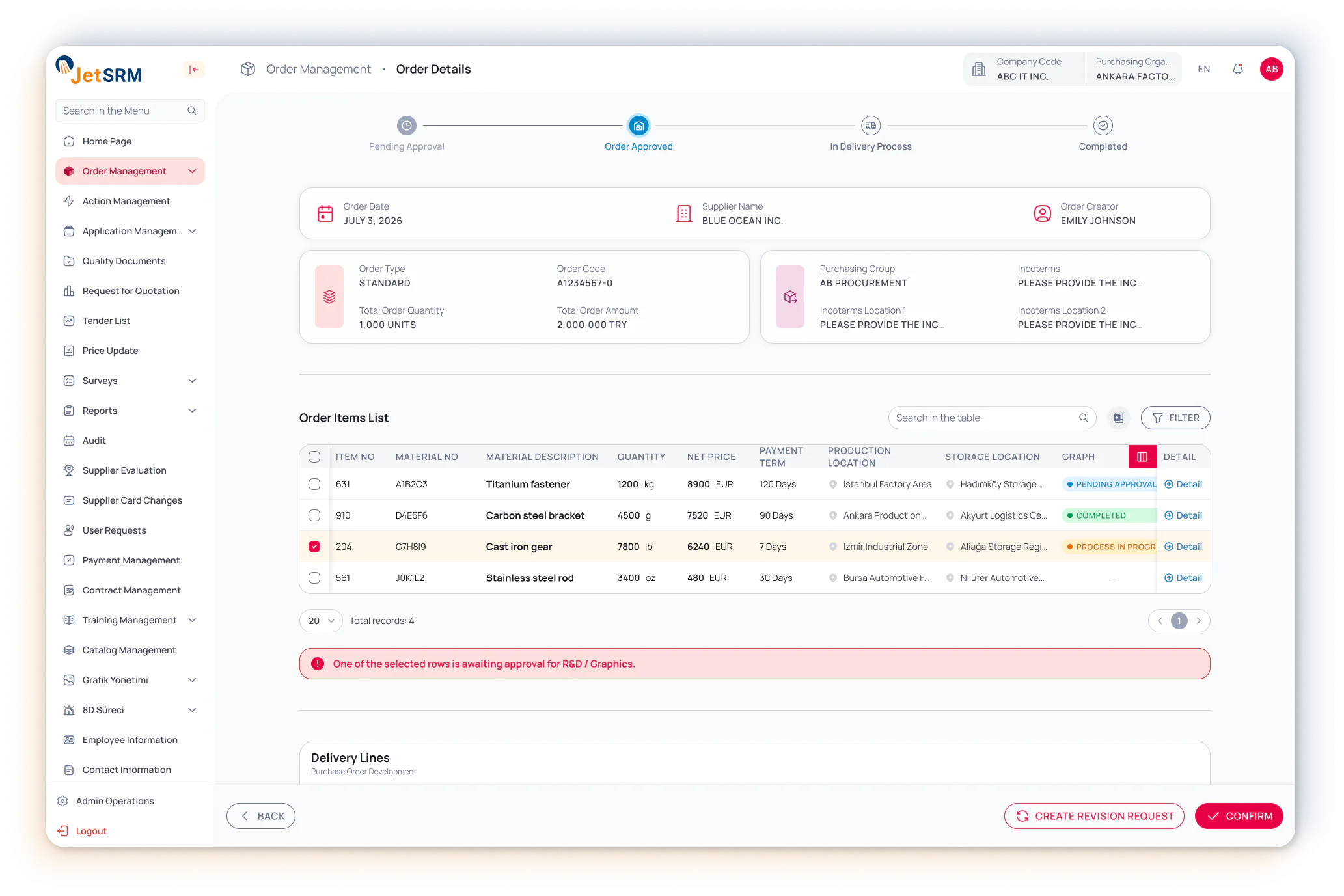 Order Management
